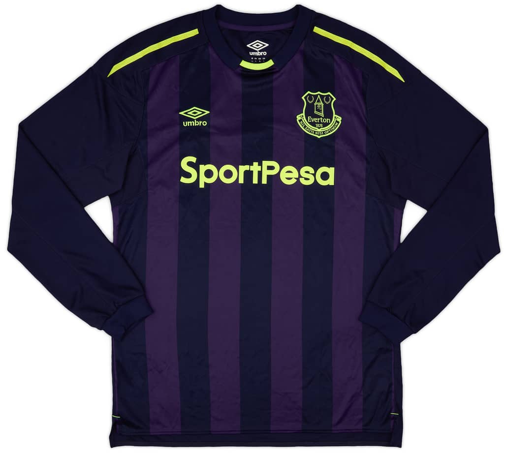 2017-18 Everton Third L/S Shirt - 8/10 - (L)