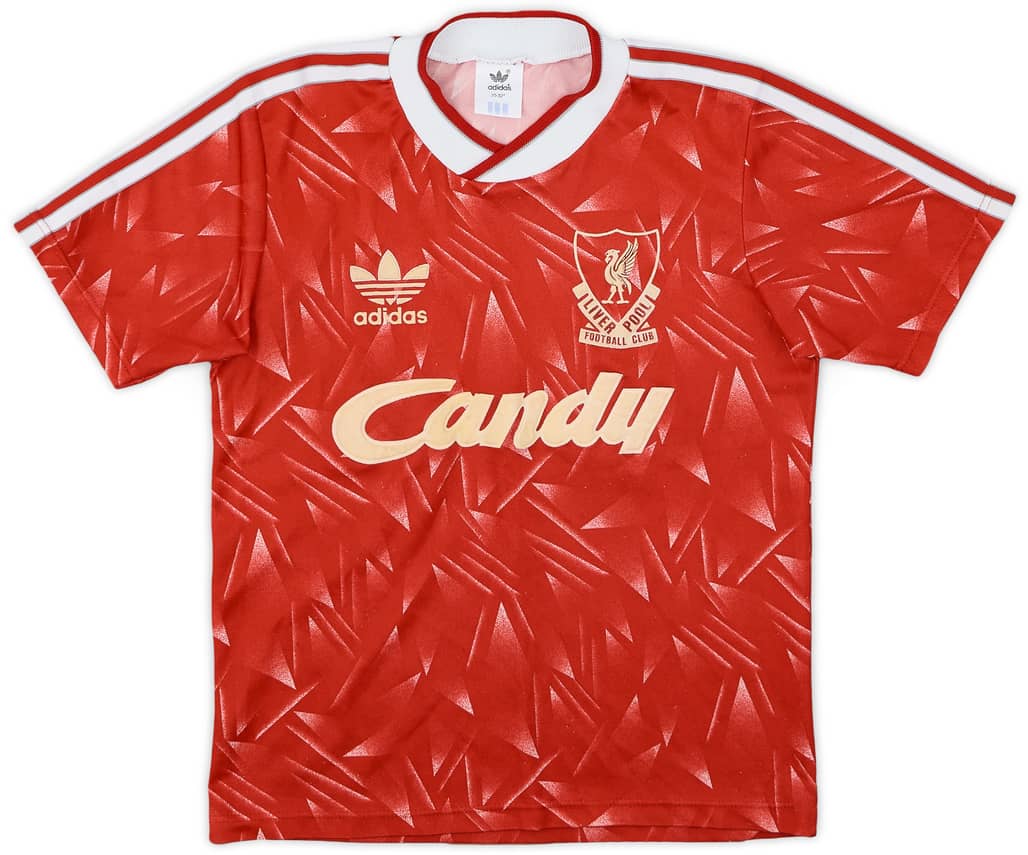 1989-91 Liverpool Home Shirt - 7/10 - (M.Boys)