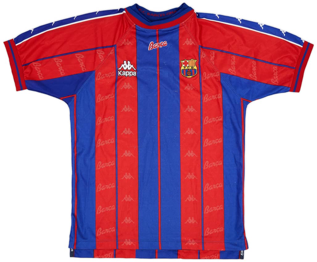 1997-98 Barcelona Home Shirt - 8/10 - (L)