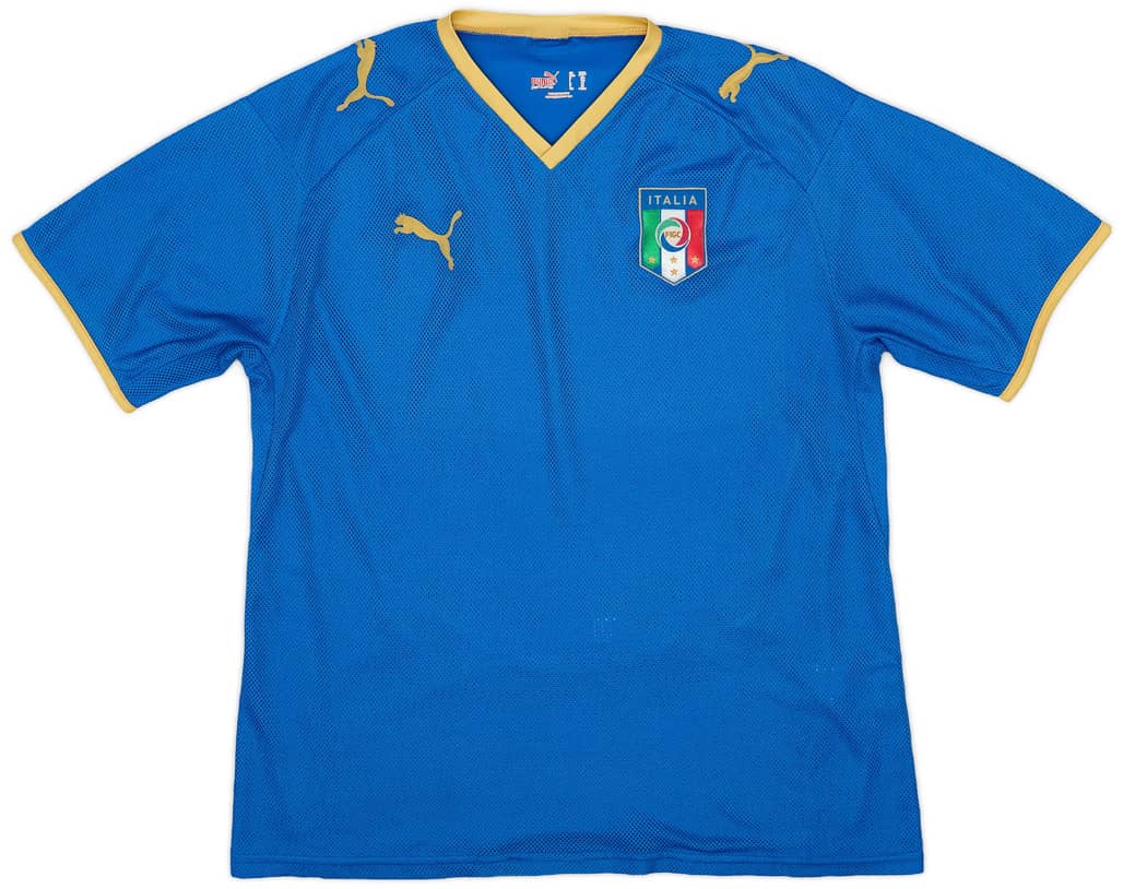 2007-08 Italy Home Shirt - 9/10 - (XXL.Boys)