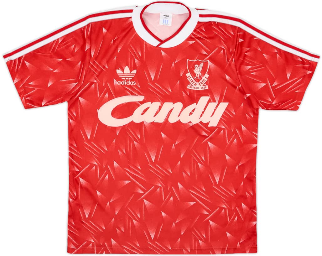 1989-91 Liverpool Home Shirt - 6/10 - (S)