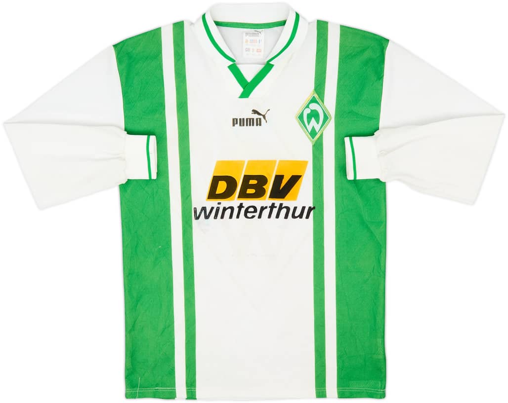 1996-97 Werder Bremen Home L/S Shirt - 5/10 - (XS)