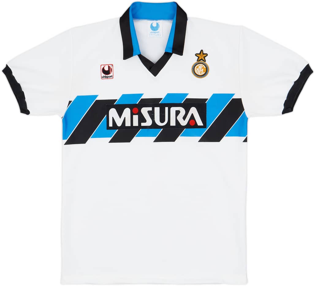 1990-91 Inter Milan Away Shirt - 7/10 - (L)