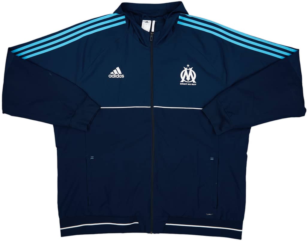 2017-18 Olympique Marseille adidas Track Jacket - 7/10 - (3XL)