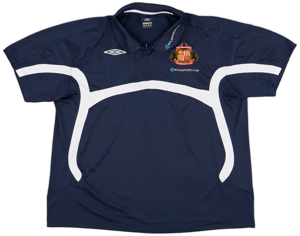 2007-08 Sunderland Umbro 1/4 Zip Polo Shirt - 8/10 - (XXL)