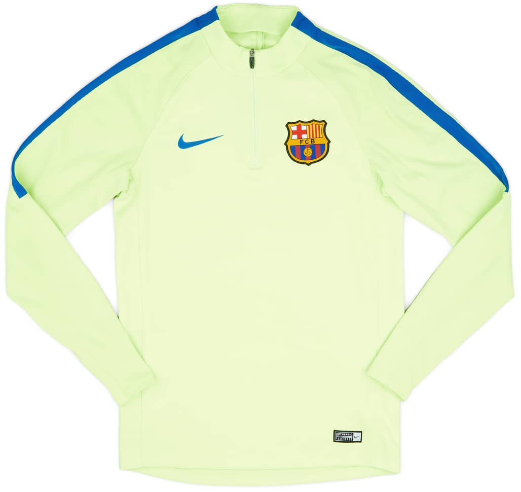 2017-18 Barcelona Nike 1/4 Zip Drill Top - 7/10 - (S)