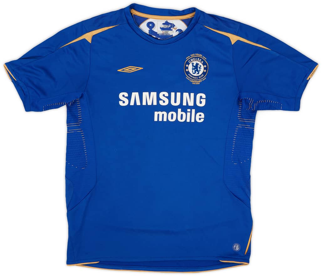 2005-06 Chelsea Centenary Home Shirt - 8/10 - (XL.Boys)