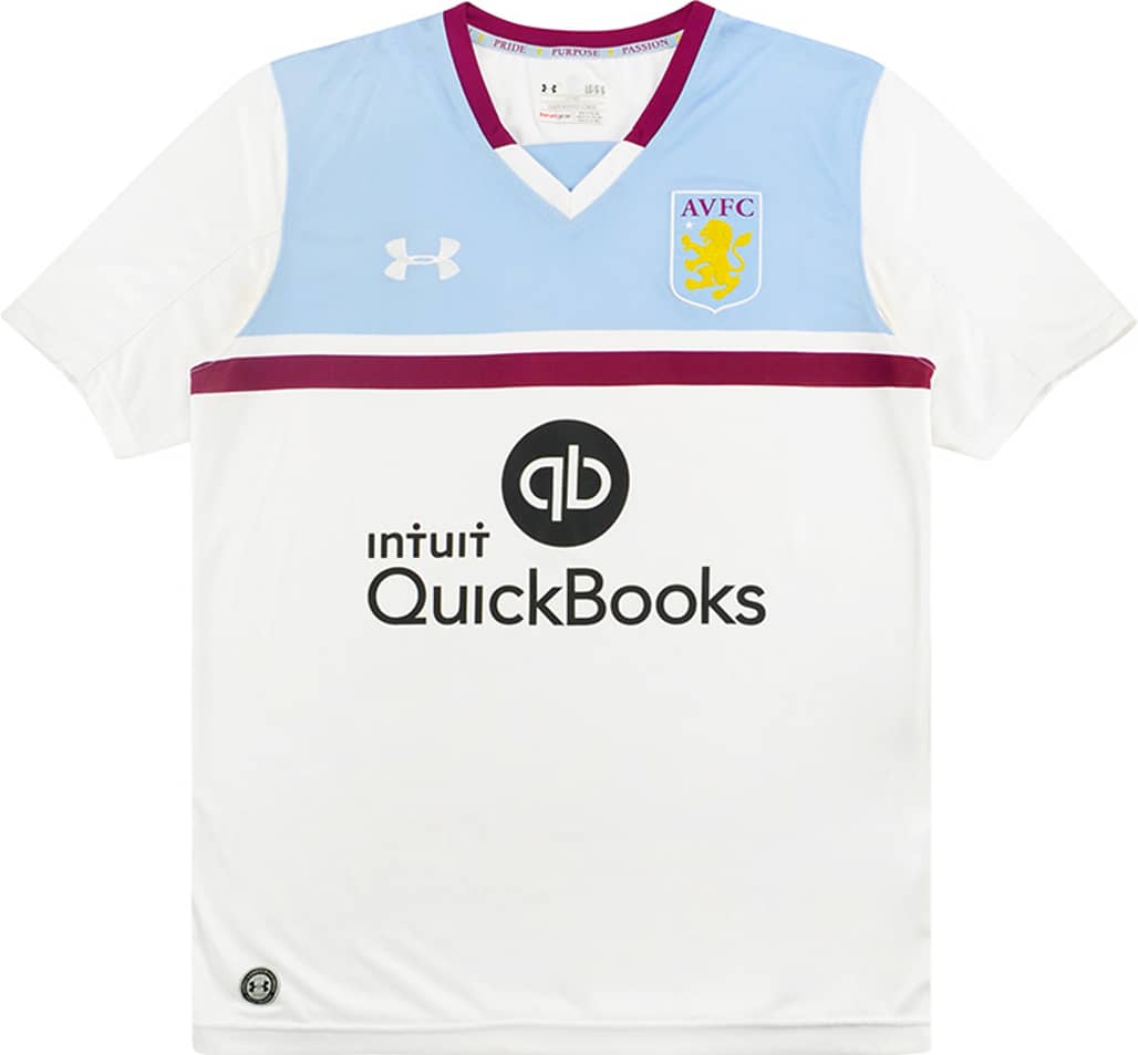 2016-17 Aston Villa Away Shirt - 8/10 - (S)