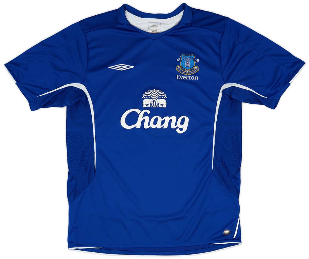 2005-06 Everton Home Shirt - 9/10 - (L)