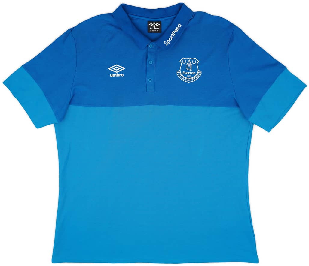 2017-18 Everton Umbro Polo Shirt - 9/10 - (3XL)