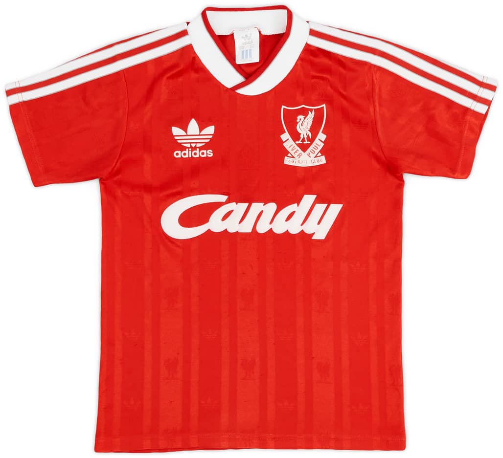 1988-89 Liverpool Home Shirt - 9/10 - (L.Boys)