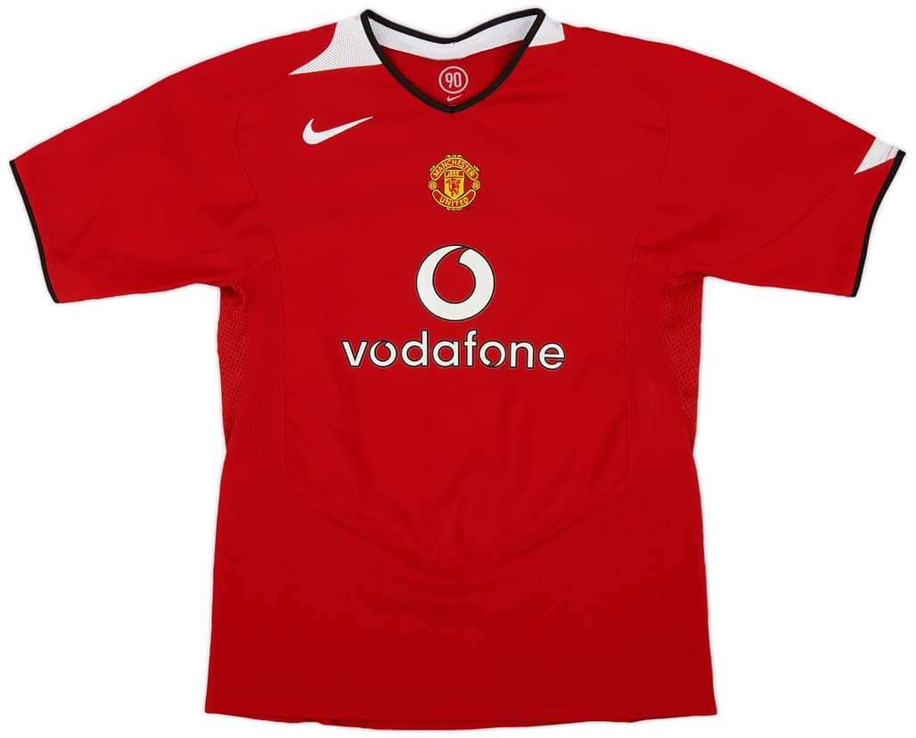 2004-06 Manchester United Home Shirt - 9/10 - (XL.Boys)