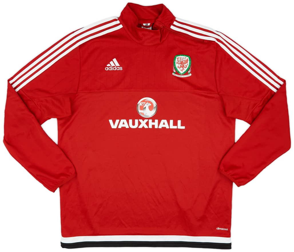 2015-16 Wales adidas 1/4 Zip Drill Top - 10/10 - (XL)