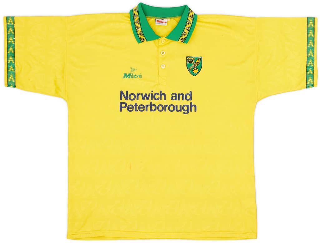 1994-96 Norwich Home Shirt - 8/10 - (XL)
