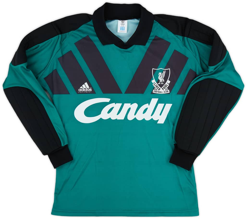 1991-92 Liverpool GK Shirt - 9/10 - (S)