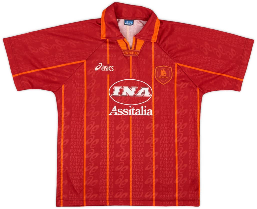 1996-97 Roma Home Shirt - 8/10 - (S)