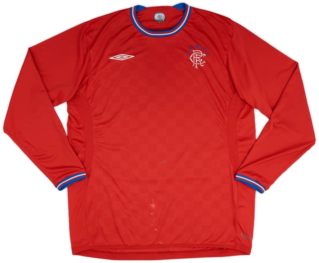 2009-10 Rangers Away L/S Shirt - 4/10 - (XL)