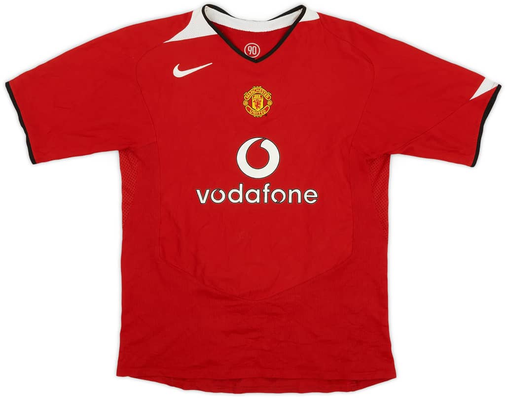 2004-06 Manchester United Home Shirt - 7/10 - (XL.Boys)