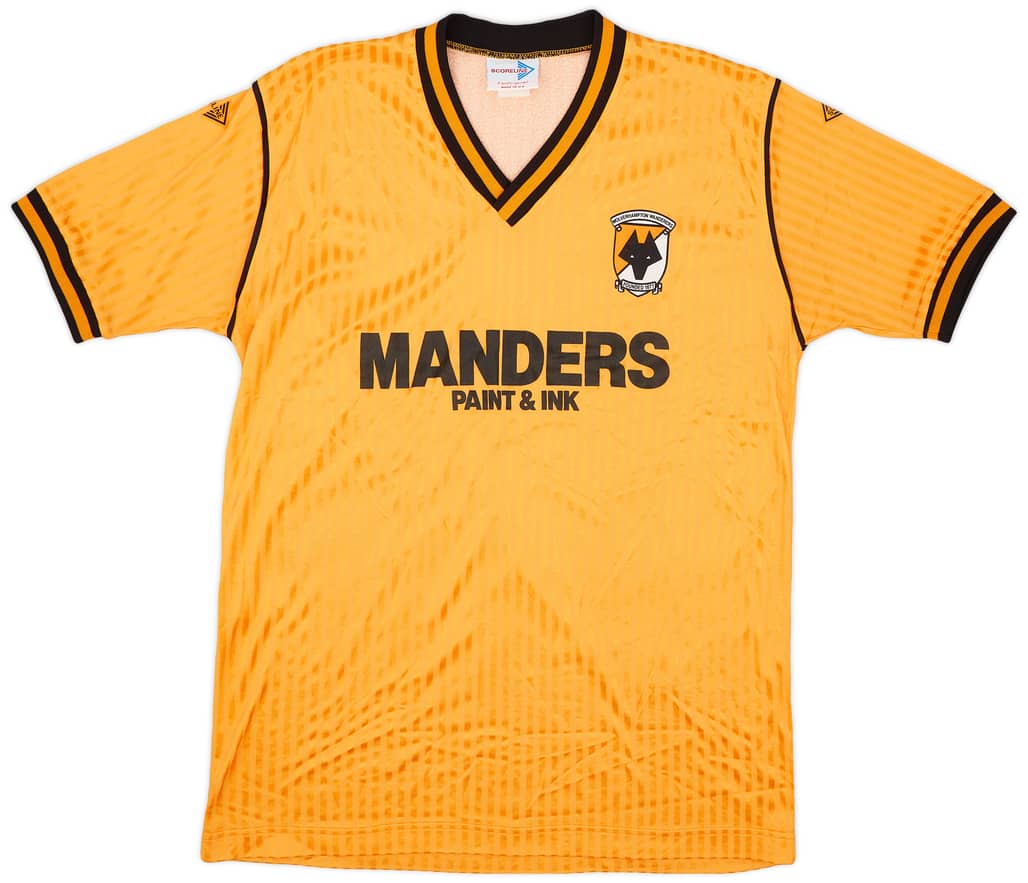 1989-90 Wolves Home Shirt - 8/10 - (XL)