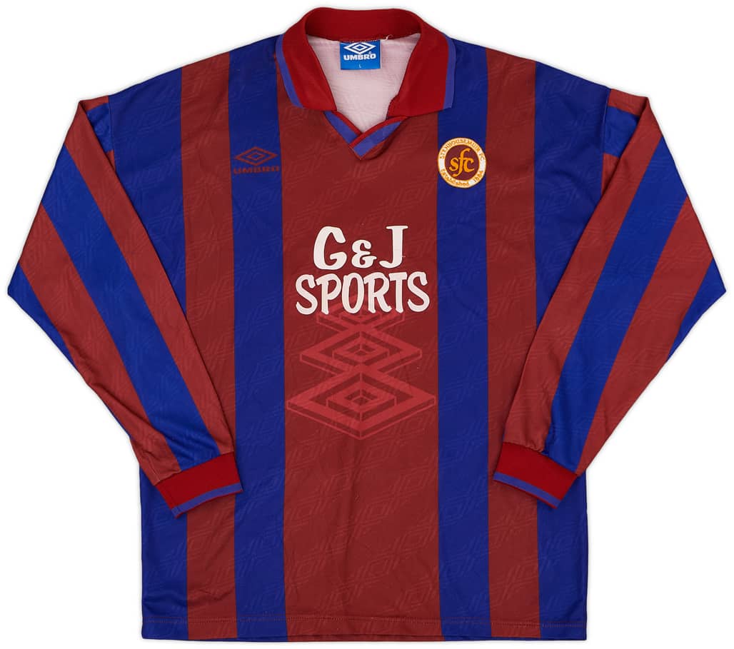 1995-96 Stenhousemuir Home L/S Shirt - 8/10 - (L)