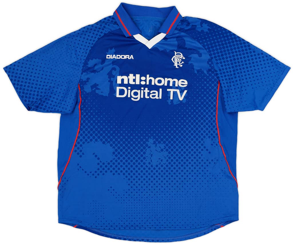 2002-03 Rangers Home Shirt - 8/10 - (XL)