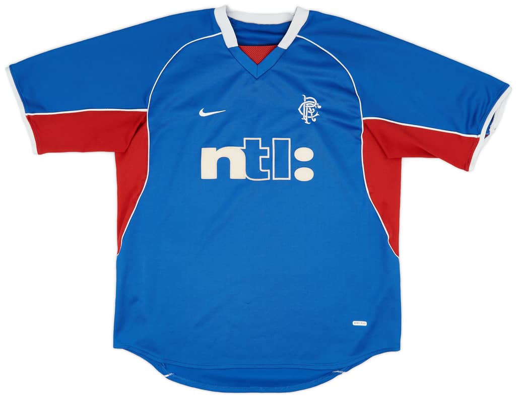 2001-02 Rangers Home Shirt - 7/10 - (XL)
