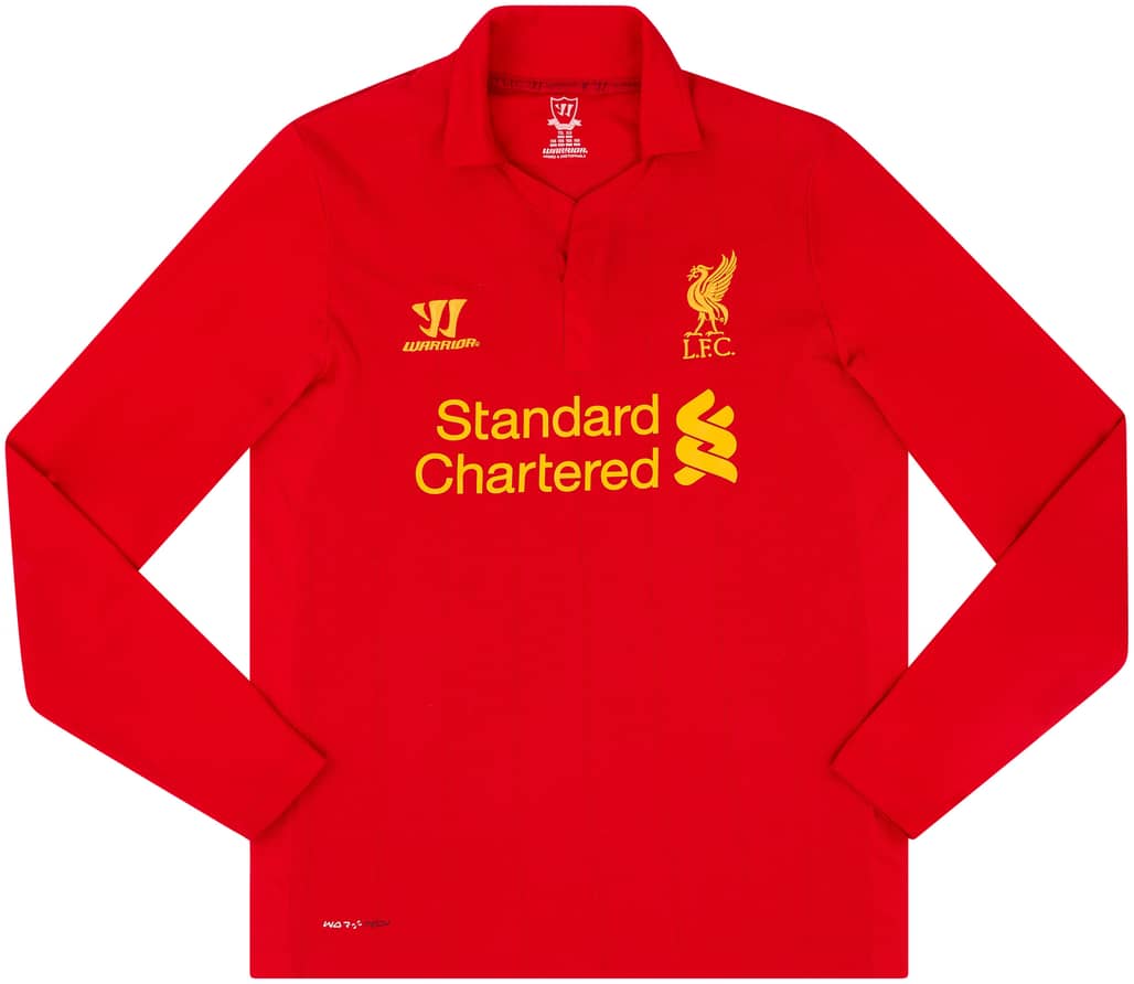 2012-13 Liverpool Home L/S Shirt - 7/10 - (XL.Boys)