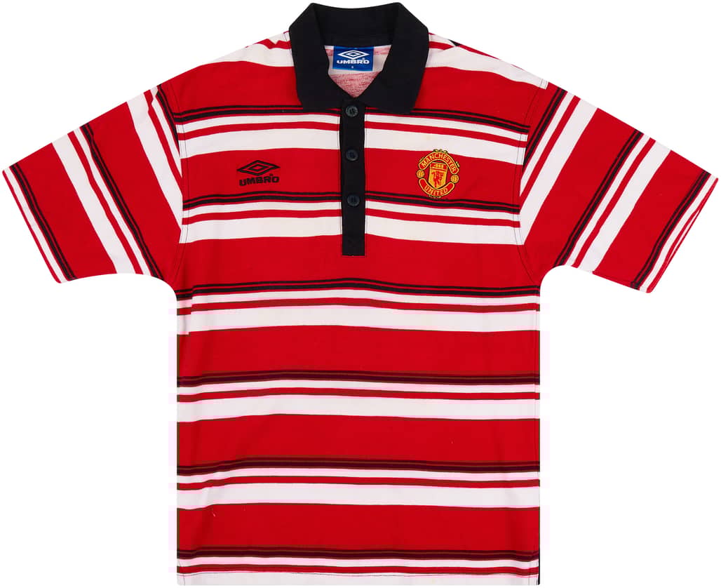 1998-99 Manchester United Umbro Polo Shirt - 8/10 - (S)