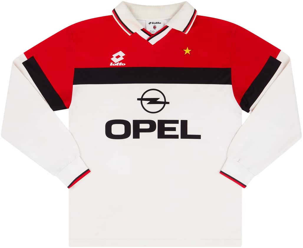 1994-95 AC Milan Away L/S Shirt - 6/10 - (L)