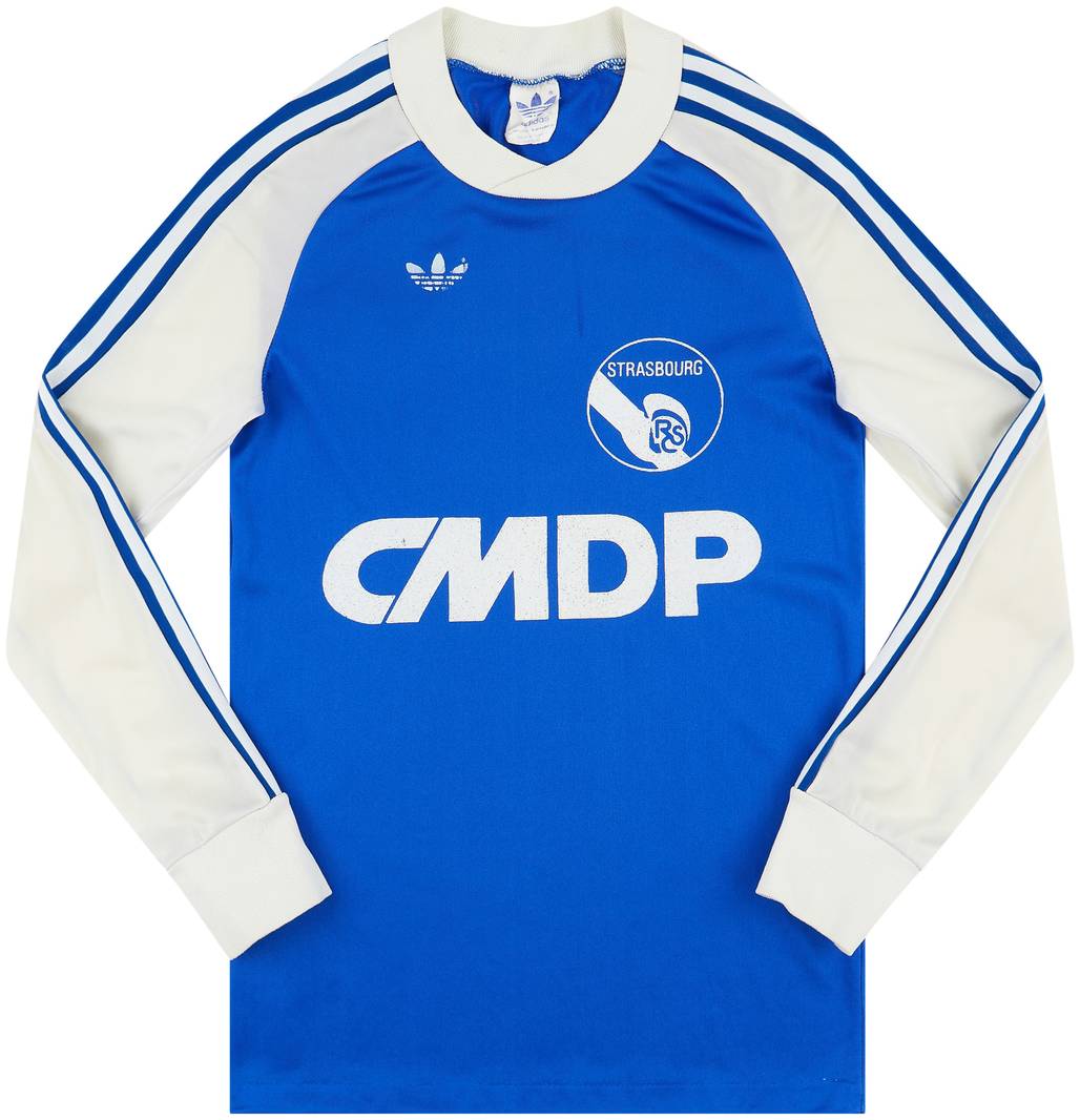 1978-79 Strasbourg Home L/S Shirt - 8/10 - (M.Boys)