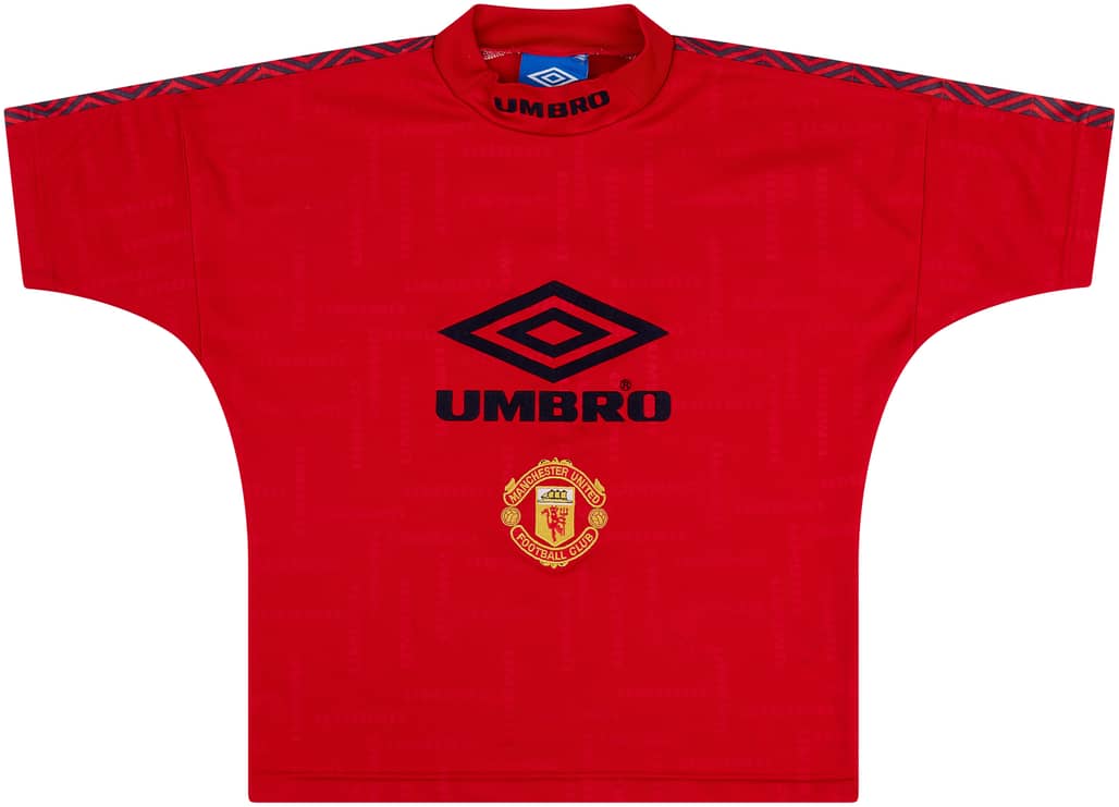 1994-96 Manchester United Umbro Leisure Shirt - 8/10 - (L.Boys)