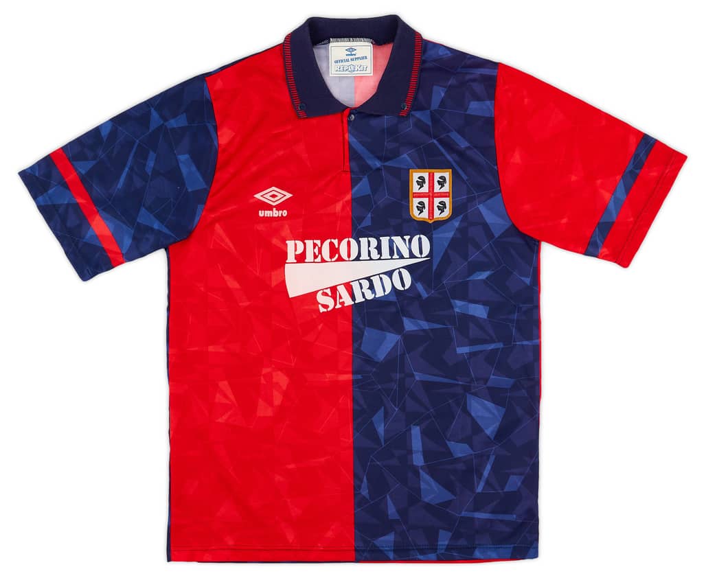 1990-93 Cagliari Home Shirt - 9/10 - (S)