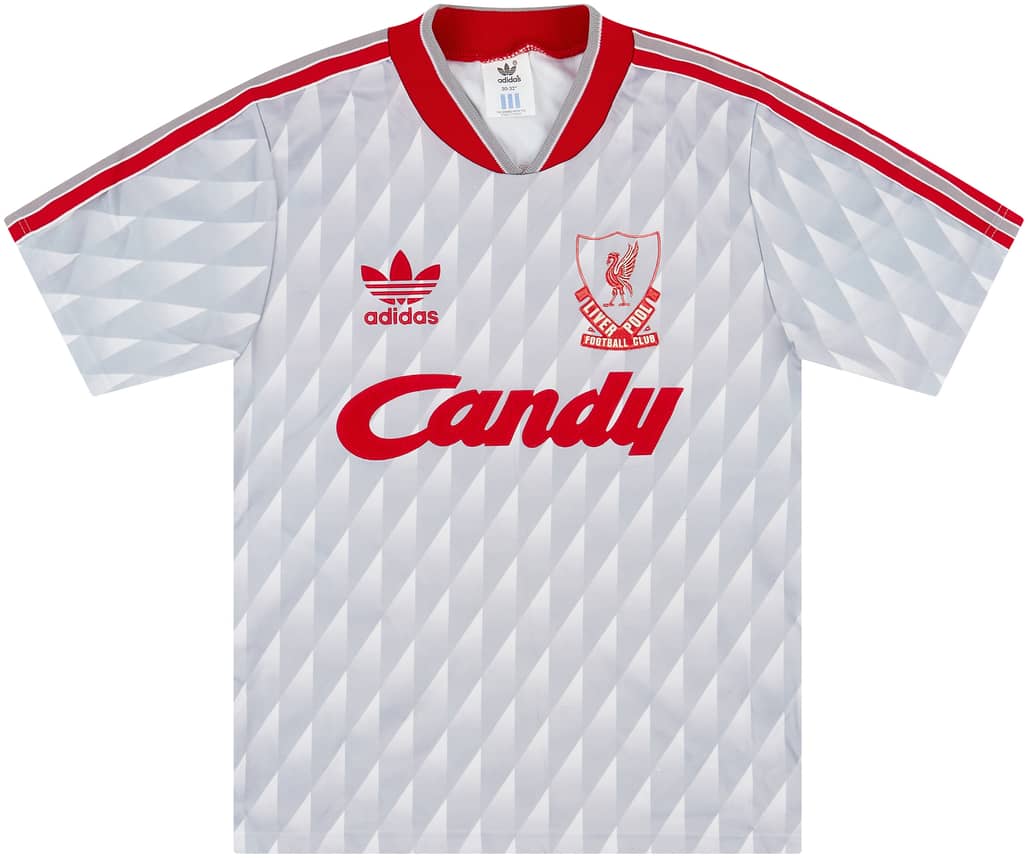 1989-91 Liverpool Away Shirt - 9/10 - (M.Boys)