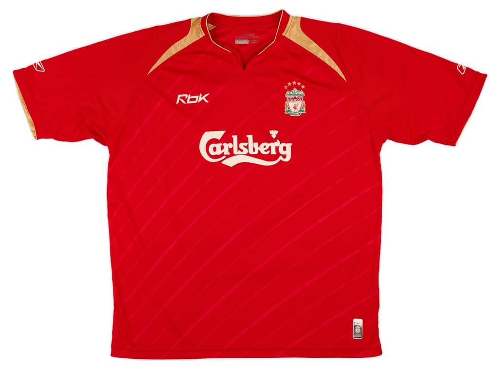 2005-06 Liverpool CL Home Shirt - 7/10 - (XL)