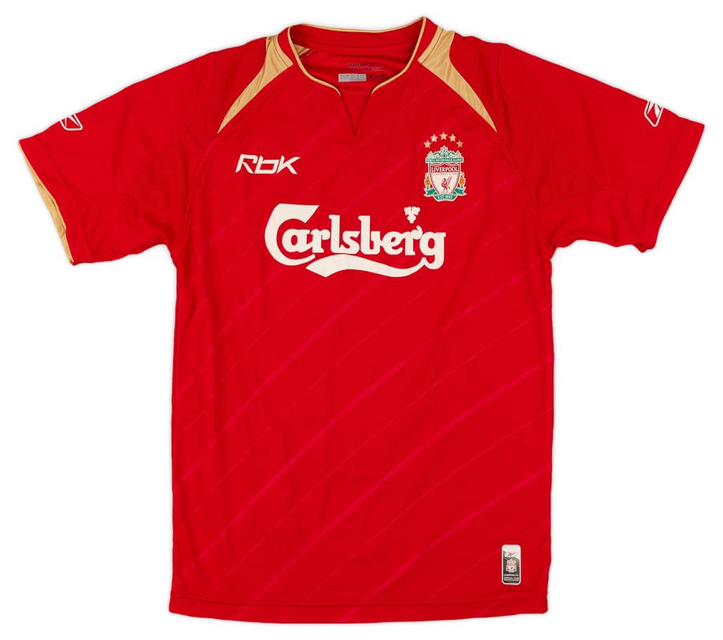 2005-06 Liverpool CL Home Shirt - 8/10 - (XS)