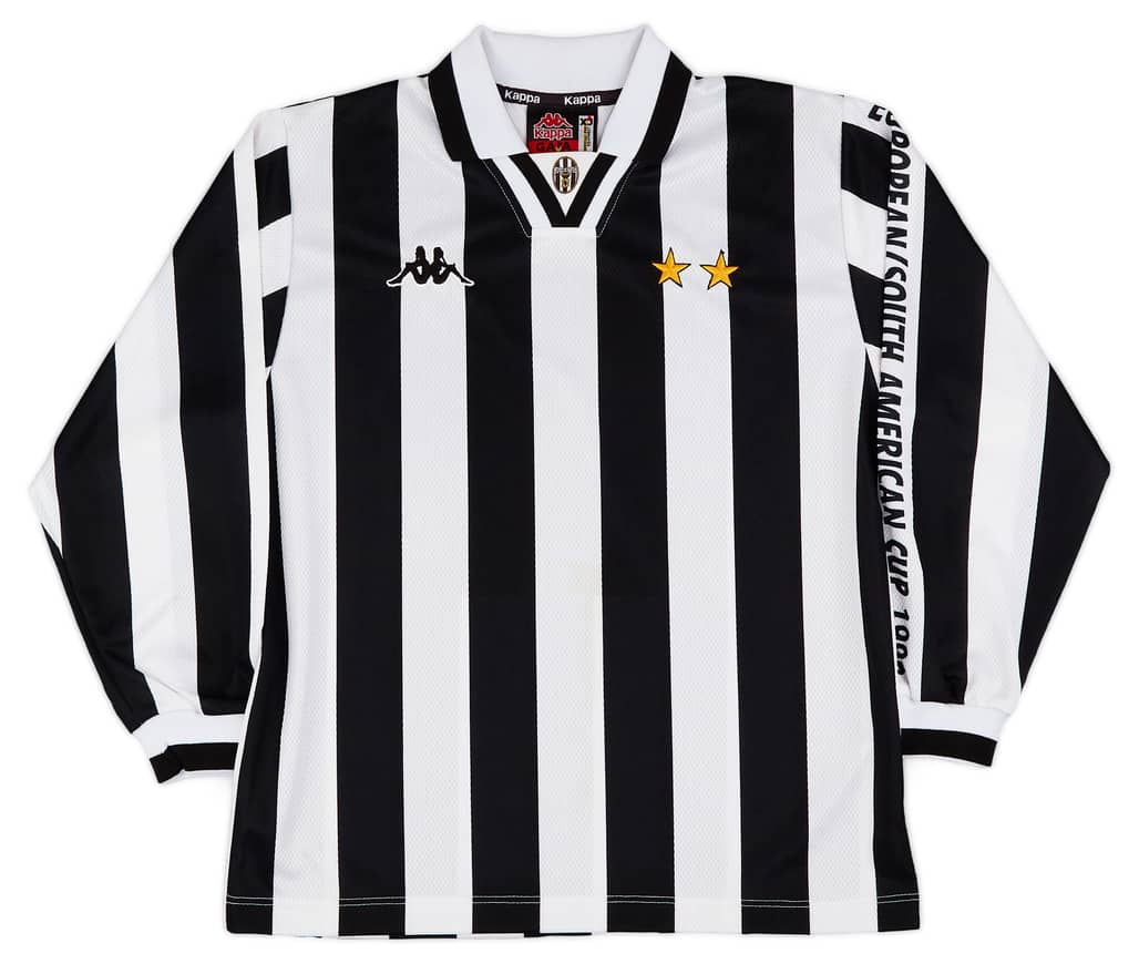 1995-97 Juventus 'Intercontinental Cup Final' Home L/S Shirt - 6/10 - (XL.Boys)