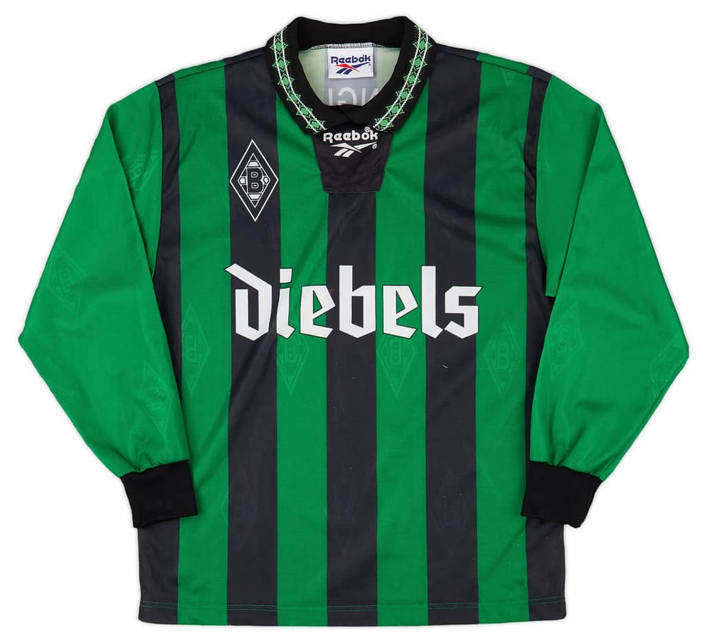 1995-96 Borussia Monchengladbach Away L/S Shirt - 8/10 - (S)