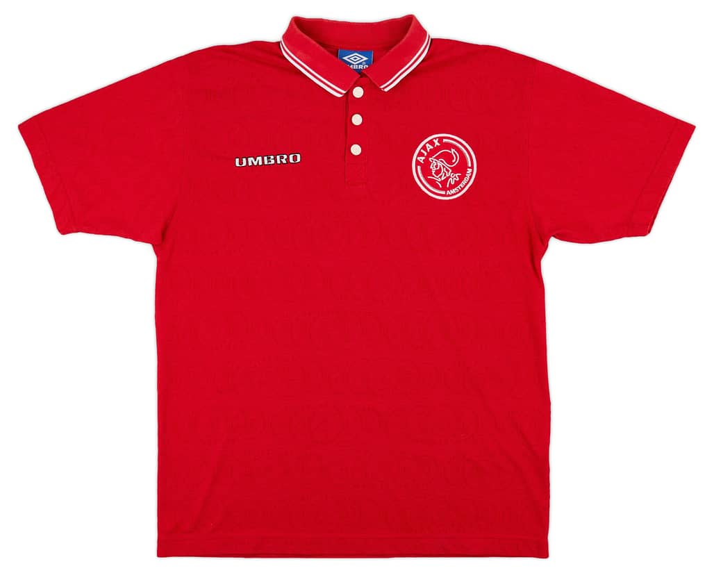 1998-99 Ajax Umbro Polo Shirt - 9/10 - (L)