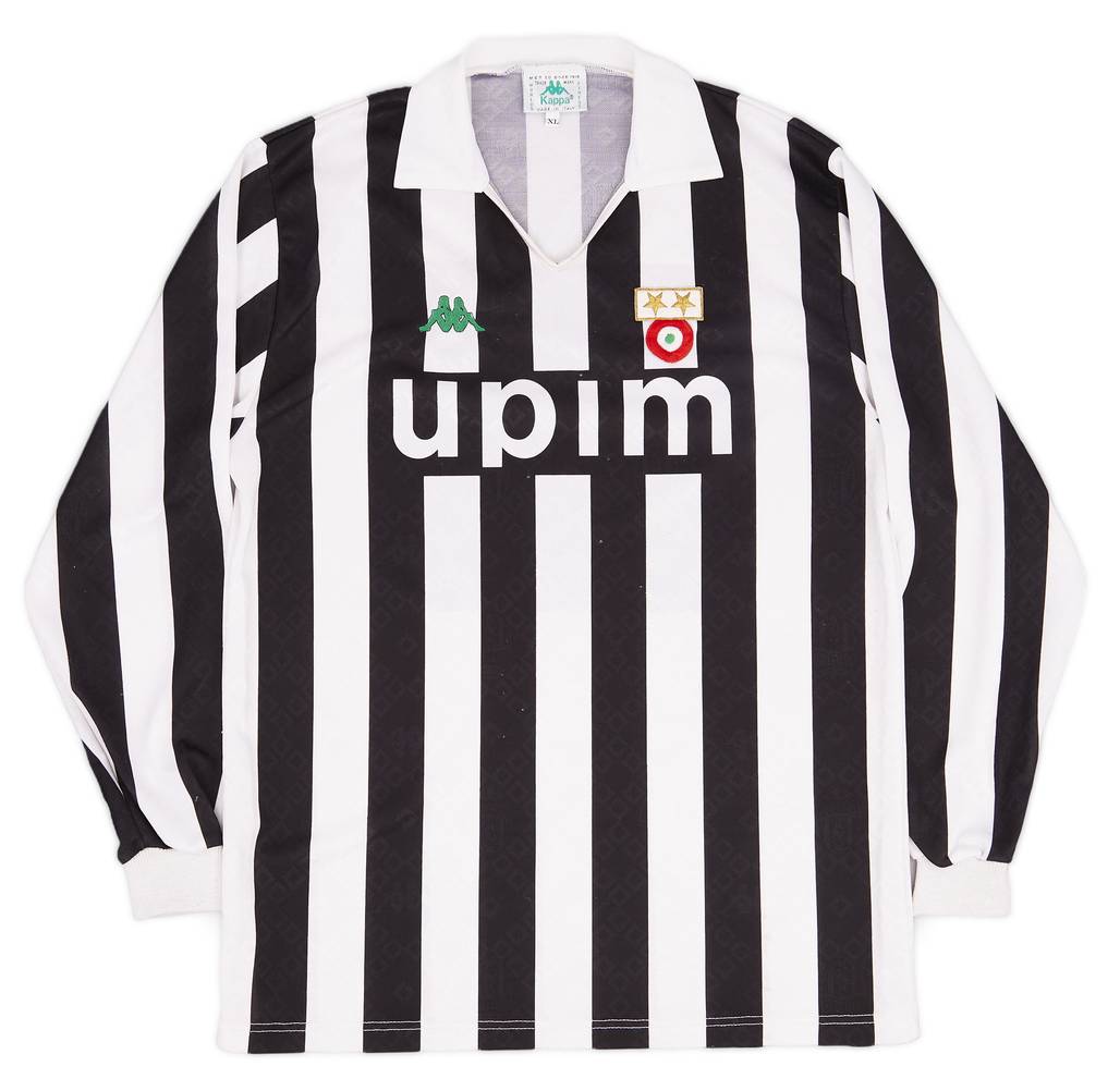 1990-91 Juventus Home L/S Shirt - 9/10 - (XL)