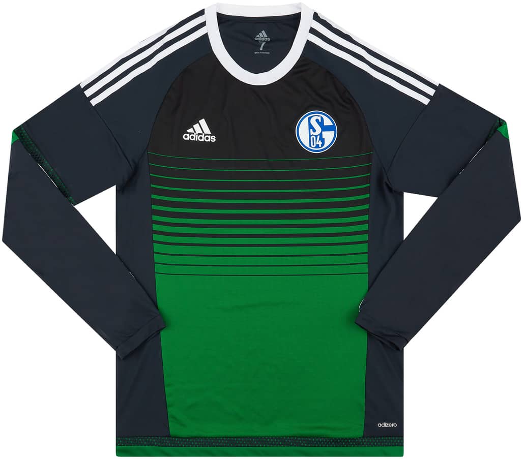 2015-17 Schalke Player Issue Third L/S Shirt - 9/10 - (M/L)