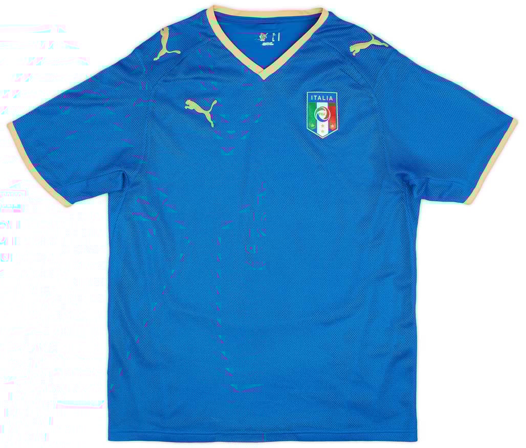 2007-08 Italy Home Shirt - 8/10 - (M)