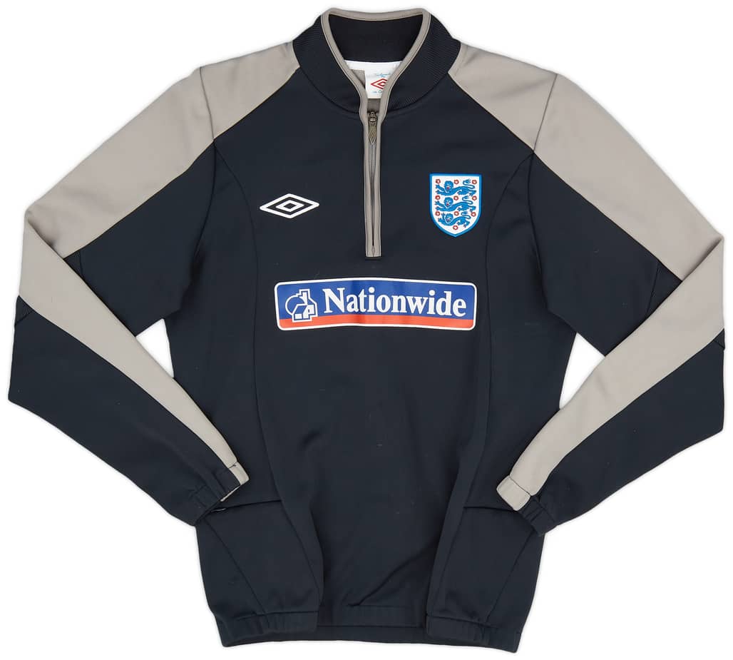 2009-10 England Umbro 1/4 Zip Training Top - 8/10 - (S)