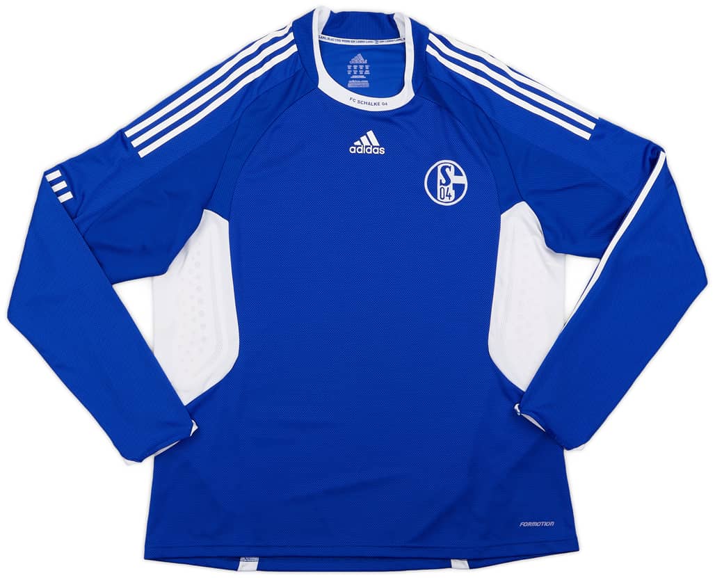 2008-09 Schalke Player Issue L/S Home Shirt - 8/10 - (XXL)