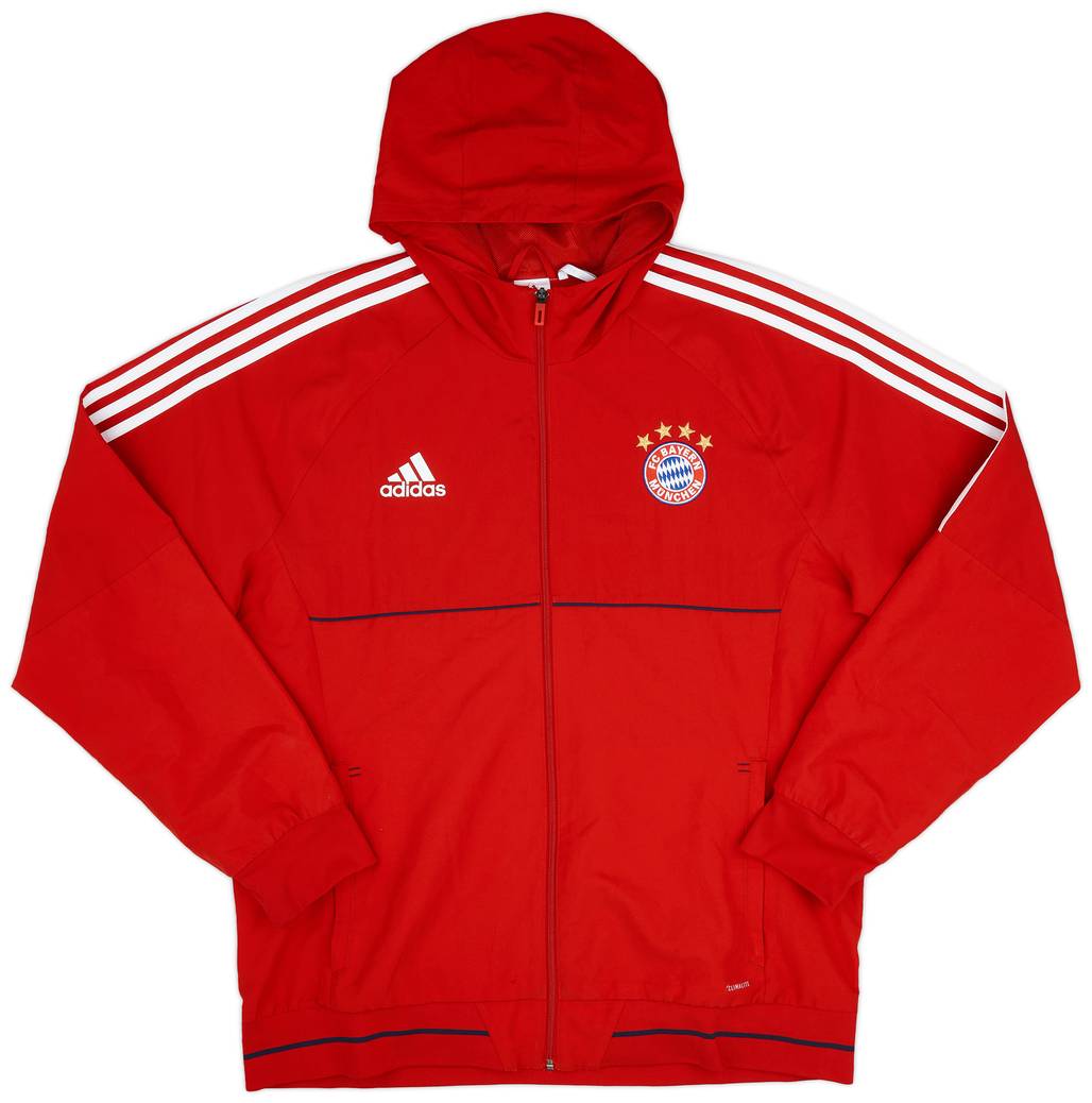 2017-18 Bayern Munich adidas Hooded Track Jacket - 9/10 - (XL)