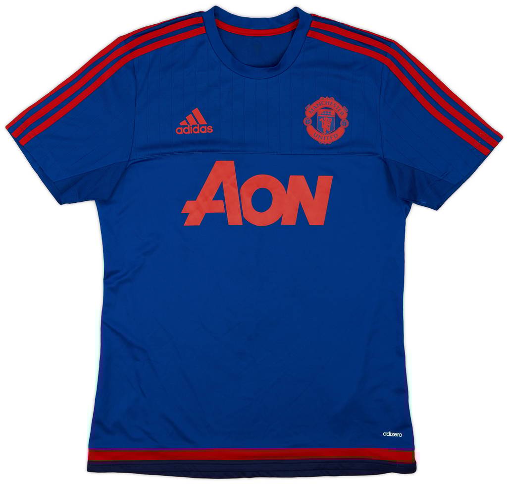 2015-16 Manchester United adizero Training Shirt - 9/10 - (M)