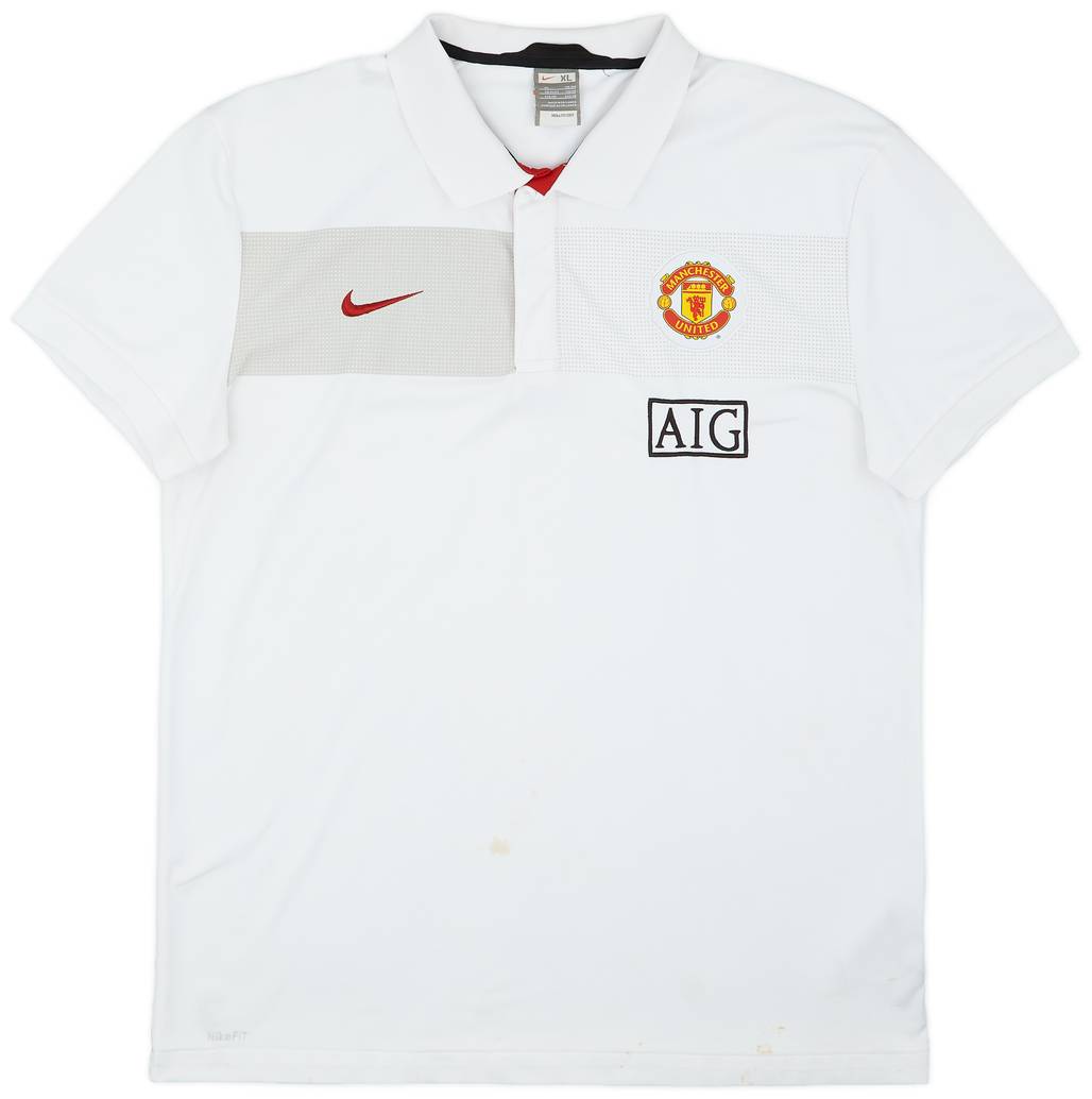 2009-2010 Manchester United Nike Training Polo Shirt - 7/10 - (XL)