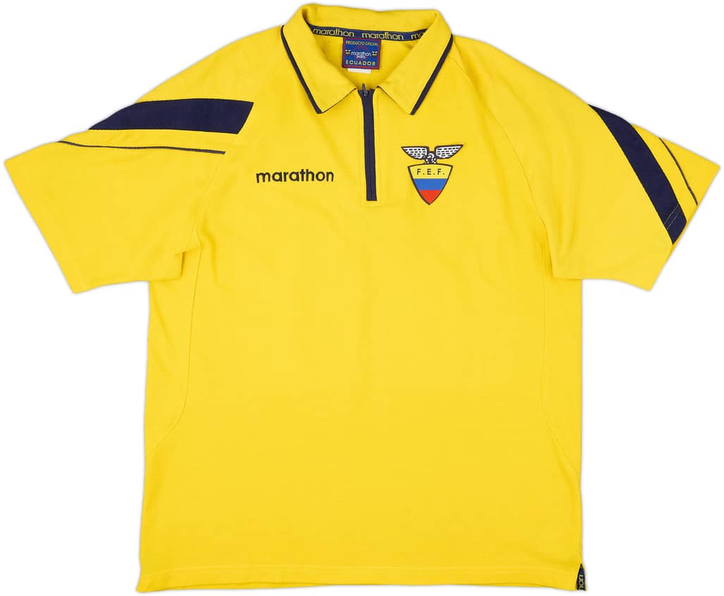 2002-03 Ecuador Marathon 1/4 Zip Polo Shirt - 9/10 - (L)