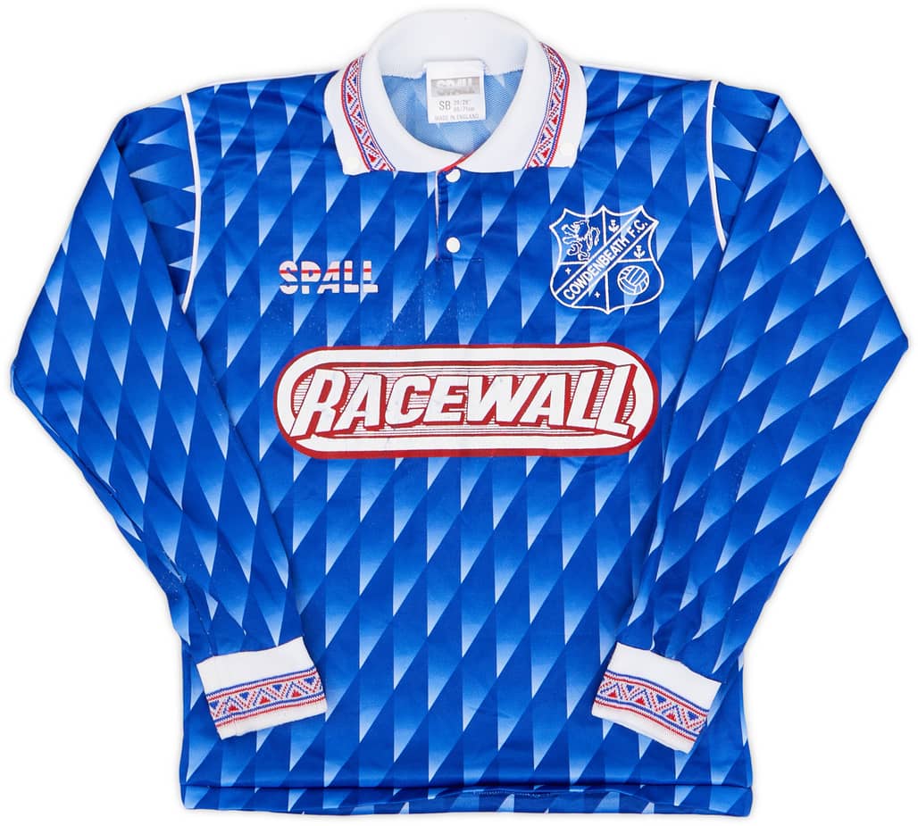 1991-93 Cowdenbeath Home L/S Shirt - 7/10 - (S.Boys)