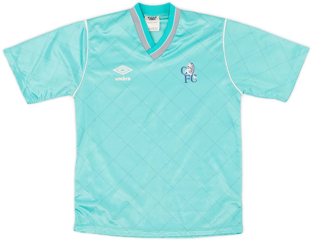 1987-89 Chelsea Away Shirt - 9/10 - (M.Boys)