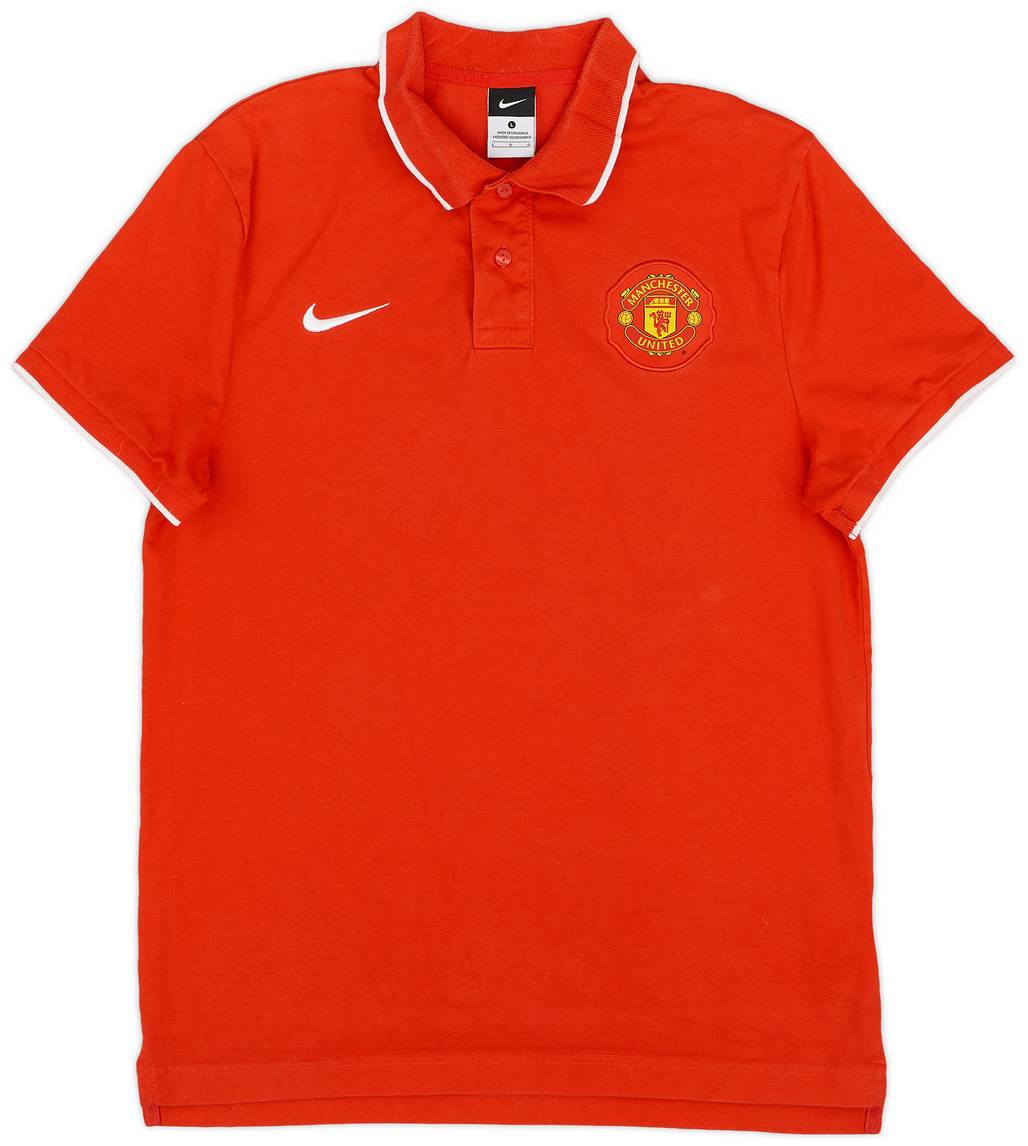 2010-11 Manchester United Nike Polo Shirt - 9/10 - (L)